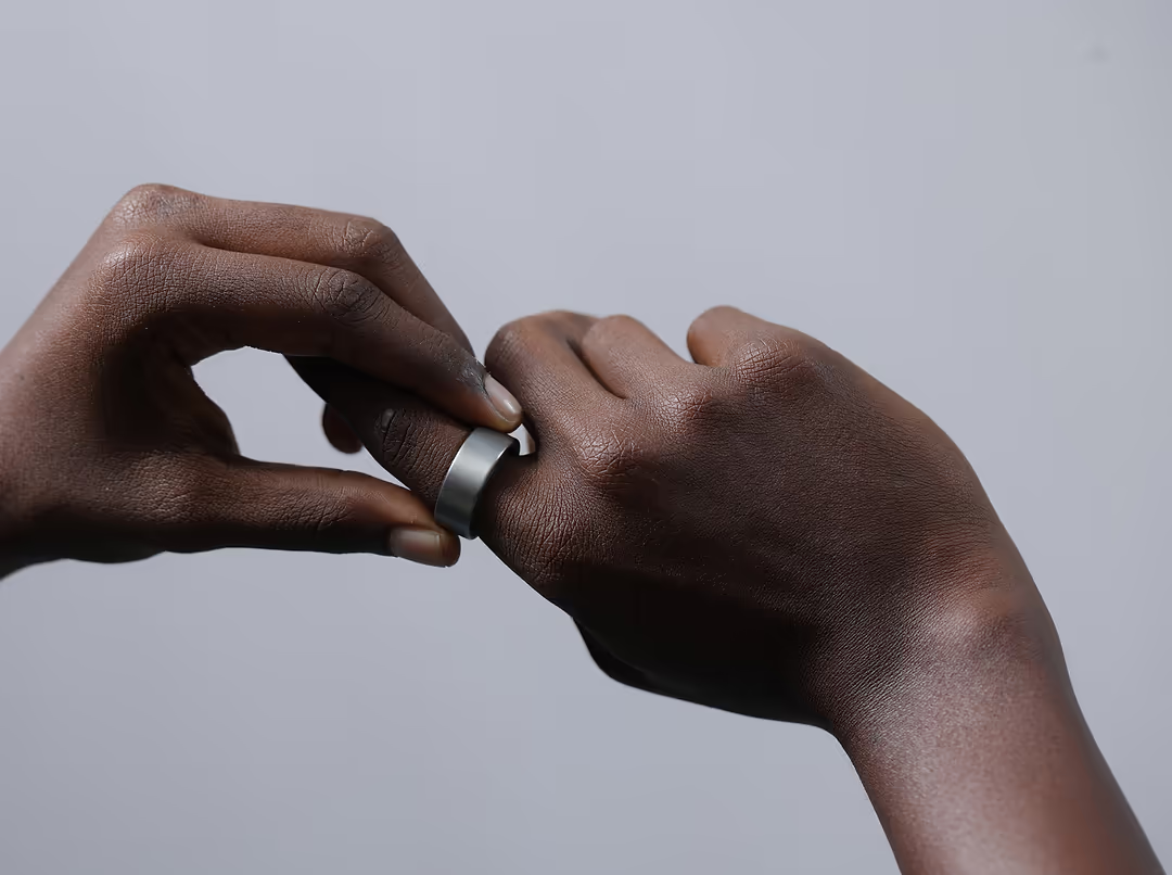 Ring AIR - RAW TITANIUM